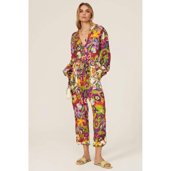 LE SUPERBE Women's Lotus Land Jumpsuit Size 8 - Picture 1 of 14